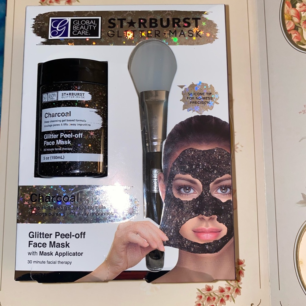 Starburst Charcoal Glitter Peel Off Face Mask